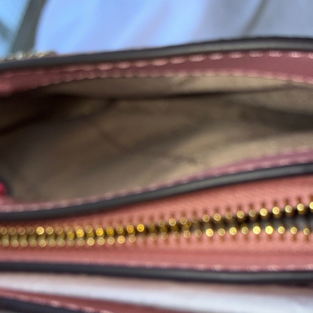 NWT - Michael Kors Blush Pink Pebbled Satchel Crossbody. - Picture 8 of 9